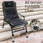 VINGLI 440Ibs Fishing Chair Adjustable Reclining Folding Chairs