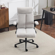 VINGLI Rolling Ergonomic Office Desk Chair with Padded Flip-up Arms