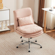 VINGLI Armless Home Office Chair Cloud Criss Cross Legged Chair