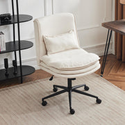 VINGLI Armless Home Office Chair Cloud Criss Cross Legged Chair