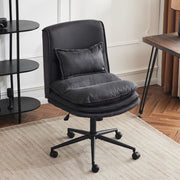 VINGLI Armless Home Office Chair Cloud Criss Cross Legged Chair
