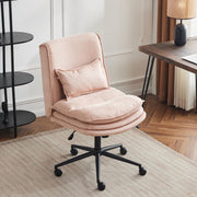 VINGLI Armless Home Office Chair Cloud Criss Cross Legged Chair