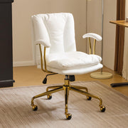 VINGLI Rolling Swivel Chair with Armrests