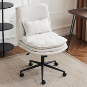 VINGLI Armless Home Office Chair Cloud Criss Cross Legged Chair