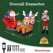 VINGLI Inflatable Christmas Outdoor Decorations with Lighted