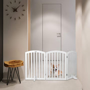 VINGLI Wooden Pet Safety Fence with Arched Top