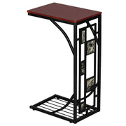 VINGLI C-Shaped Side Table with Pattern