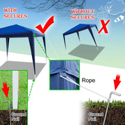 VINGLI Pop Up Gazebo 2x2m  Folding Garden Gazebo Party Tent