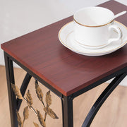 VINGLI C-Shaped Side Table with Pattern