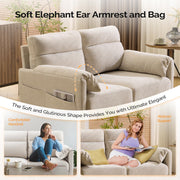 VINGLI Loveseat Modern Couch with Soft Cushion