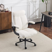 VINGLI Rolling Ergonomic Office Desk Chair with Padded Flip-up Arms